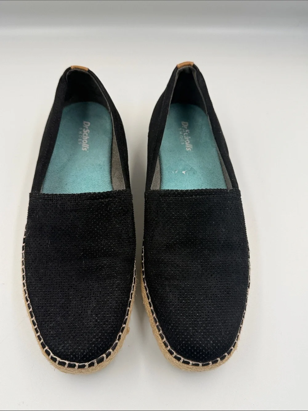 Dr. Scholl's Black Espadrille Platform Slip-Ons